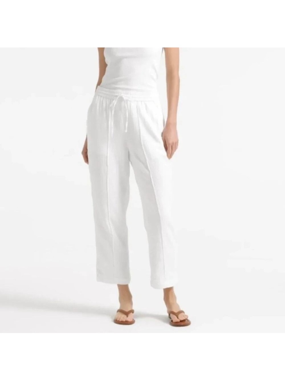 J crew seaside pant white soft gauze Size Medium